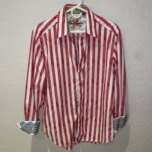 NWOT Robert Graham long sleeve classic button down shirt
